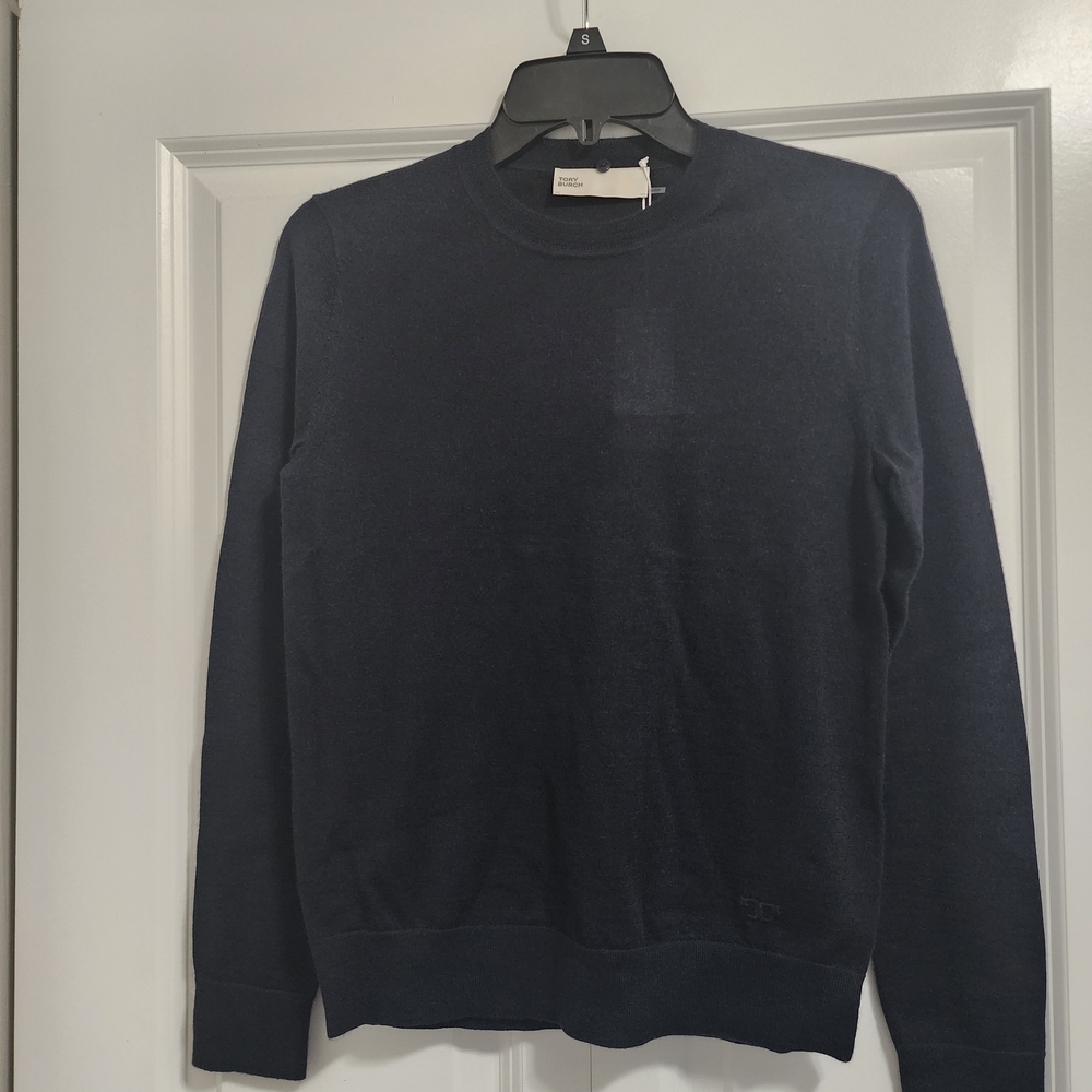 Women Navy Cashmere Sweater